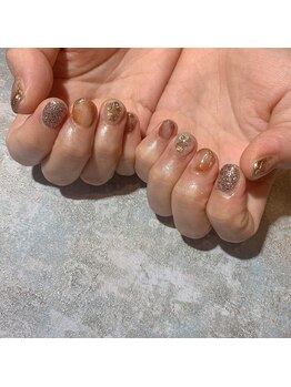 アティックネイルアトリエ(attic nail atelier)/べっ甲ニュアンス★