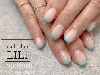 リリ セカンド(LILi second.)/細フレンチネイル