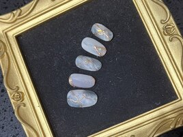 サンプルデザイン/大理石ネイル