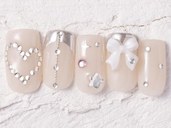 ジェミーネイル エビス(Jemiy nail ebisu)/ミラーフレンチ10480yen