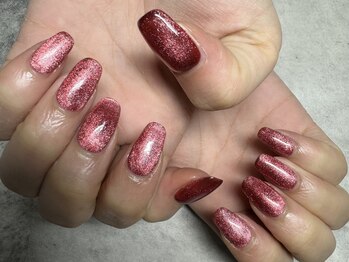 ジュリネイル(JULIE NAIL)/赤マグネットネイル