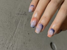 春夏おしゃれ三色グラデーション
