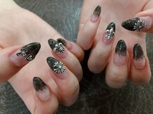 ウインド トータルビューティーサロン(WIND Total Beauty Salon)/黒グラデでかっこよく