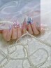 長さ出しチップ，ゴージャスデザイン10本パーツ；¥15600-¥13200