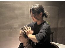 ザ ヘッドスパ エビス(EBISU)の雰囲気（頭皮だけでなく、首や肩までアプローチ。[#ヘッドスパ#頭浸浴]）