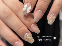 エマネイル プラス キハクヤ 梅田店(EmaNail+KIHAKUYA)/埋め尽くし×リボン