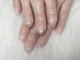 ラメグラデーションネイル
