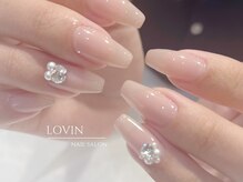 ラヴィン なんばスカイオ店(Lovin)/ちゅるんベージュにビジュー