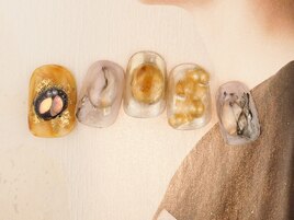 綺麗めニュアンスネイル♪