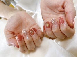 10月定額A フラワーネイル