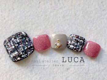 ネイルアトリエルカ(nail atelier LUCA)/W-388 フットパルピーツイード