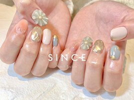 【パラジェル】フラワーネイル