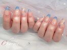 くすみブルーフレンチ