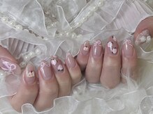 アビス(Abyss)/絵画風手書きアートネイル