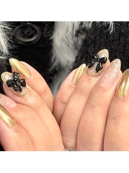 エーナイン イオンモール盛岡南店/つやキラガーリーネイル♪