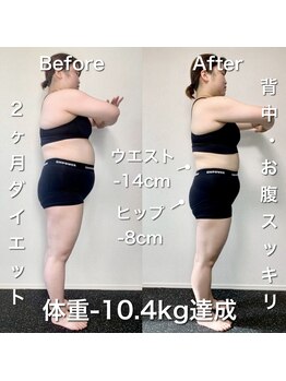 【ダイエット/痩身】パーソナルトレーニングジムNEXT GYM TOKYO駒込・巣鴨店/お客様の変化