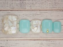 ワンネイル(ONE NAIL)/＃シェル＃夏＃フットネイル