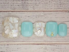 ＃シェル＃夏＃フットネイル