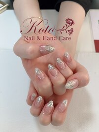 ラメグラ/シルバー/シンプル