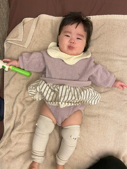 子育てママの整体サロン/施術中の様子