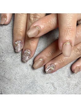 アンドエミニー エン ラボーテ(& EMINY 艶 la beaute)/ツイードネイル