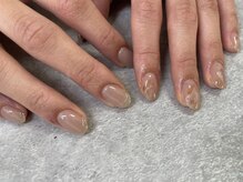 リランズネイル(rirans nail)/ニュアンスちぐはぐネイル
