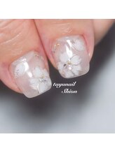 たゆ ネイル(たゆnail)/手描きさくらネイル