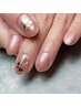 【HAND】美フォルムシンプル定額(片手1本ずつアート)☆初回オフ無料