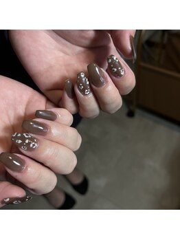 ソウネイル(Sou.nail)/レオパードネイル