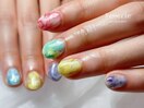 嵐カラーネイルデザイン