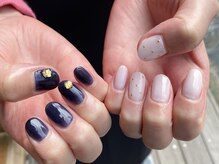 ネイルアルケー(Nail ARCHE)/シンプルアシンメトリーネイル