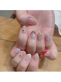 アトリエ ツメ(atelier TsuMe)/春ネイル/フラワーネイル