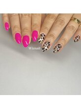 ウィズネイル(Wiznail)/アシメ豹柄