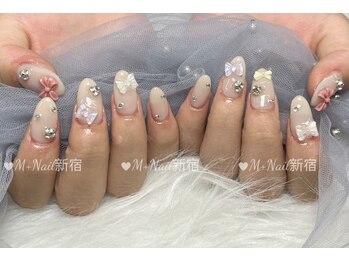 エムプラスネイル 新宿(M+Nail)/長さ出し★ゴージャス