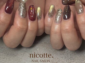 キラキラネイル/冬ネイル