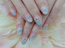 ダブルネイル(Double Nail)/【ほり】ピスタチオグリーン