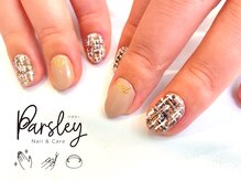 パスリー ネイルアンドケア(Parsley Nail&Care)/ぷっくり♪ツイードネイル