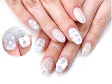 ネイルコレクション ピンク(Nail Collection Pink)/ジェル放題★チェック・3Dリボン