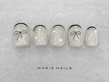 マリー ネイルズ いわきラトブ店(MARIE NAILS)/定額7,700円税込 フレンチ 0118a