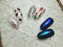 ビューティフルムーン ネイル 本厚木(Beautiful Moon Nail)/＊ホロ/ホイール/フレークネイル