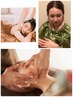 【代謝促進】よもぎ30分＆全身オイル60分＆小顔30分　　　120分18700→￥9900