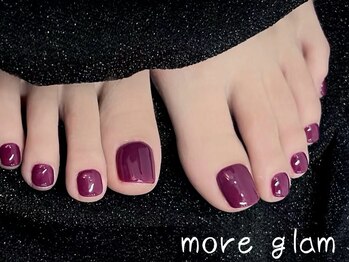 モアグラム 銀座店(More Glam)/フッドワンカラー　エレガント紫