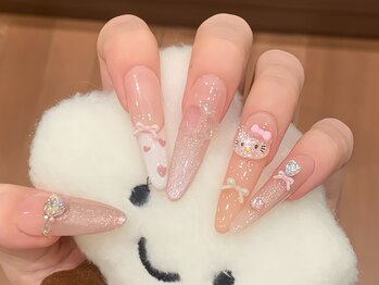 ナユキネイル 渋谷店(NA.YUKI NAIL)/ベージュxホログラデーション