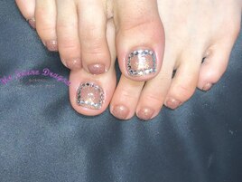 【フットネイル】大人ネイル