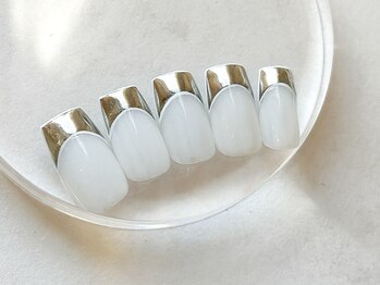 ワンアンドオンリー(One&Only)/ホワイト×ミラーフレンチ