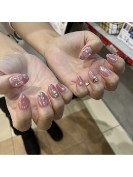 定額×ガーリーワンホンネイル