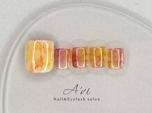 ネイルアンドアイラッシュ アヴィ(Nail and Eyelash A'vi)/フット定額デザイン　¥8100