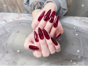 センシー ネイル スタジオ(Sensy Nail Studio)/ワンカラーの長さだしネイル