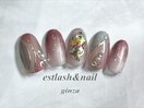 マグネットプッチ柄ネイル