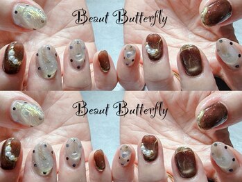 ネイルサロン スクール ビュートバタフライ 相模大野店(BEAUT BUTTERFLY)の写真/奇をてらわず、美しさや持ちの良さをとことん追求し続ける【頑固者のお店】上品で華やかな仕上がりに！